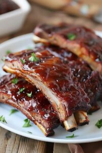 Slow Cooker Root Beer BBQ Pork Ribs